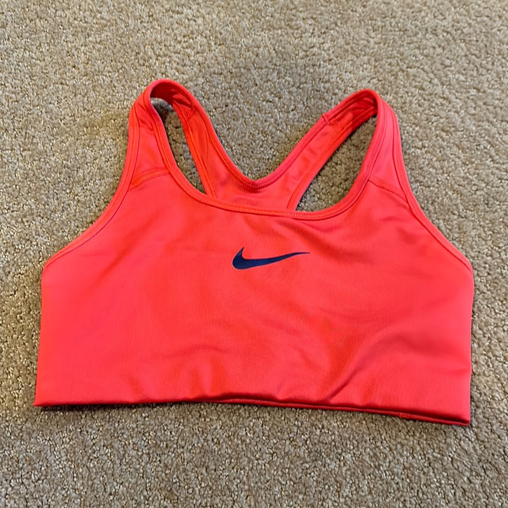 Nike Sports Bra - red/orange - size small
